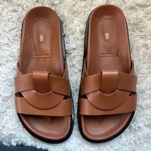 Brown Zara sandals